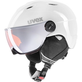 Skihelm Uvex Kids Visor Pro White Grey