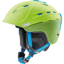 Skihelm Uvex P2us Green Liteblue Mat
