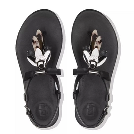 FitFlop Tia™ Dragonfly Leather Sandal Black