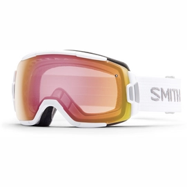 Skibril Smith Vice White Frame/Red Sensor Mirror Lens