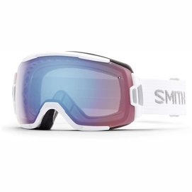 Skibril Smith Vice White Frame/Blue Sensor Mirror Lens