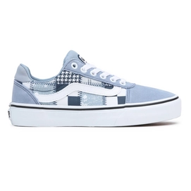 Sneaker Vans Ward Deluxe Patchwork Light Blue Damen-Schuhgröße 36