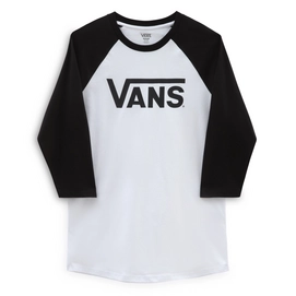 T-Shirt Vans Classic Vans Raglan White Black Herren