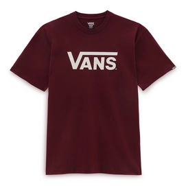 T-Shirt Vans Mens Classic Vans Tee Burgundy Marshmallow-M