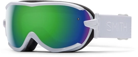 Skibril Smith Virtue White GBF Frame/Green Sol X Mirror Lens