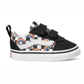 Sneaker Vans Ward V Rainbow Checkerboard Multi White-Schuhgröße 19
