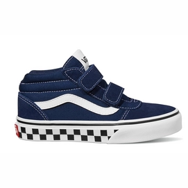 Baskets Vans Ward Mid V Youth Checker Sidewall Dress Blues