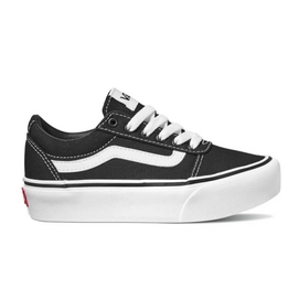 Sneaker Vans Ward Platform Canvas Black White Kinder-Schuhgröße 34
