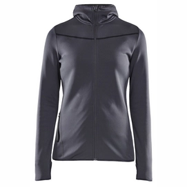 Sweatjacke Craft Eaze Sweat Hood Asphalt Damen
