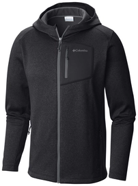 Fleecejacke Columbia Jackson Creek II Hoodie Black Heather Herren