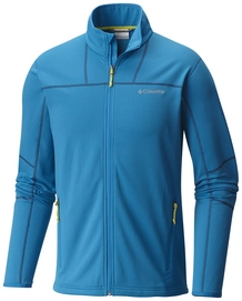 Gilet Columbia Men Walnut Hills Full Zip Fleece Dark Compass Acid Yellow