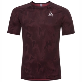 T-shirt de Sport Odlo Men Top Crew Neck S/S Vigor Syrah Black