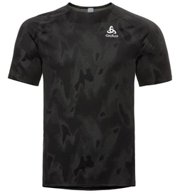 Sportshirt Odlo Men Top Crew Neck S/S Vigor Climbing Ivy Black
