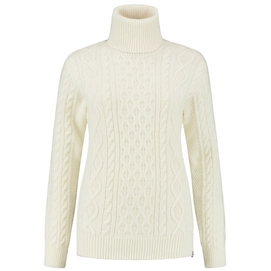 Trui Blue Loop Women Essential Cable Sweater White-M
