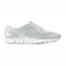 Cole Haan Zerogrand Wingtip Oxford Shimmer Silver