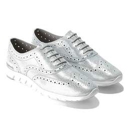 Cole Haan Zerogrand Wingtip Oxford Silver Shimmer