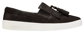Cole Haan Women GrandPro Spectator Slip-on Black Nub White