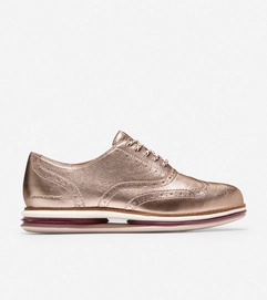 Cole Haan Women Originalgrand Cloudfeel Energy Twin Oxford Rose Gold Chocolate Truffle