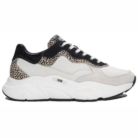 Sneaker HUB Damen Rock Off White Cheetah Off White Black-Schuhgröße 37