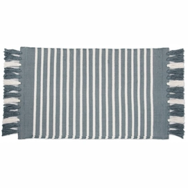Badmat Walra Stripes & Structure Jeans Blauw Wit-60 x 100 cm