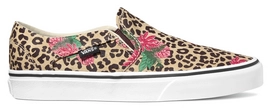 Vans Women Asher Cheetah Palms Candied Ginger White