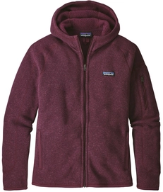 Fleecejacke Patagonia Better Sweater Hoody Dark Currant Damen