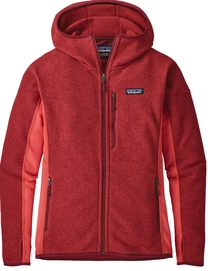 Fleecejacke Patagonia Performance Better Sweater Hoody Tomato Damen