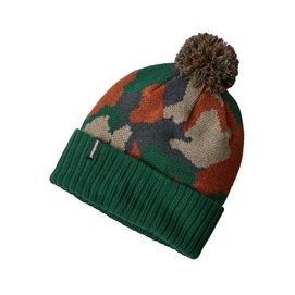 Muts Patagonia Powder Town Beanie Bunker Camo Micro Green