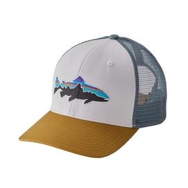 Pet Patagonia Fitz Roy Trout Trucker Hat White
