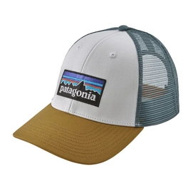 Kappe Patagonia P-6 Logo LoPro Trucker Hat Weiß Damen/Herren