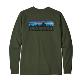Longsleeve Patagonia Men's P-6 Logo Responsibili-Tee Nomad Green