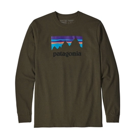 Long Sleeve T-Shirt Patagonia Men's Shop Sticker Responsibili-Tee Sediment