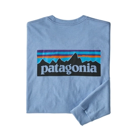 T-shirt Manches Longues Patagonia Mens P-6 Logo Responsibili-Tee Wilder Blue