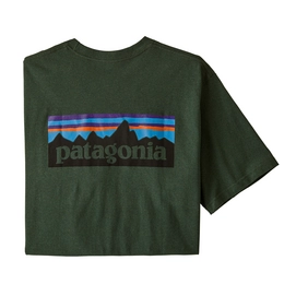 Tee Shirt Patagonia Mens P-6 Logo Pocket Responsibili-Tee Alder Green
