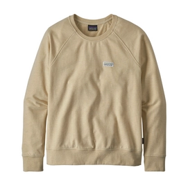 Pull Patagonia Womens Pastel P-6 Label Ahnya Crew Sweatshirt Oyster White