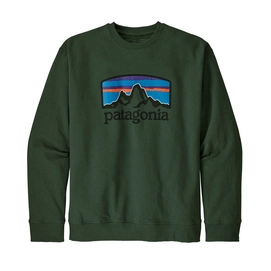 Trui Patagonia Mens Fitz Roy Horizons Uprisal Crew Sweatshirt Alder Green