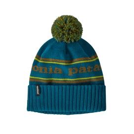 Beanie Patagonia Powder Town Park Stripe Knit Crater Blue