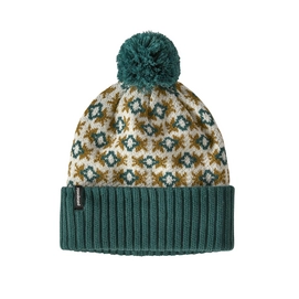 Beanie Patagonia Powder Town Standing Tall Knit Birch White