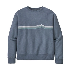 Pull Patagonia Femme Ridge Rise Stripe Uprisal Crew Sweatshirt Plume Gris