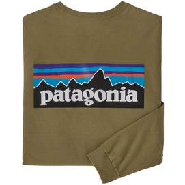 T-shirt Patagonia L/S P6 Logo Responsibili-Tee Moray Men Khaki-XXL