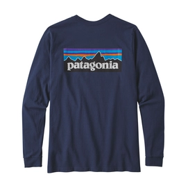 Longsleeve Patagonia Men's P-6 Logo Responsibili-Tee Classic Navy