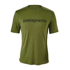 T-shirt Patagonia Men's Cap Daily Graphic Text Logo Sprouted Green