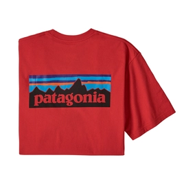 T-shirt Patagonia Homme P-6 Logo Responsibili-Tee Fire