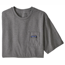 T-Shirt Patagonia Men P6 Label Pocket Responsibili Tee Gravel Heather-XS