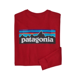 T-shirt Patagonia Homme L/S P-6 Logo Responsibili-Tee Sumac Red