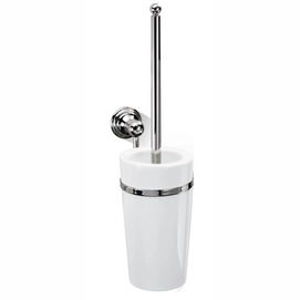 WC Borstel Decor Walther Porzellan Classic WBG Wandmodel Nikkel