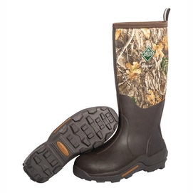 Wellies Muck Boot Men Woody Max Orange Lining Brown RT Edge-Shoe Size 6 - 6.5