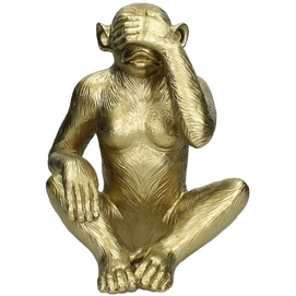 Ornament HD Living Monkey Gold 18,2 x 20 cm