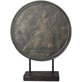 Ornament HD Living Coin Brown 7 x 28 cm