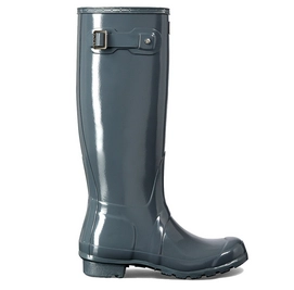 Regenlaars Hunter Women Original Tall Gloss Graphite